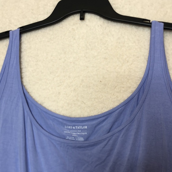Lord & Taylor Womens Iconic Fit Purple Tank Top 3X PLUS SIZE - Picture 4 of 6